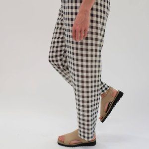 Beklina Basic Pant Black Gingham